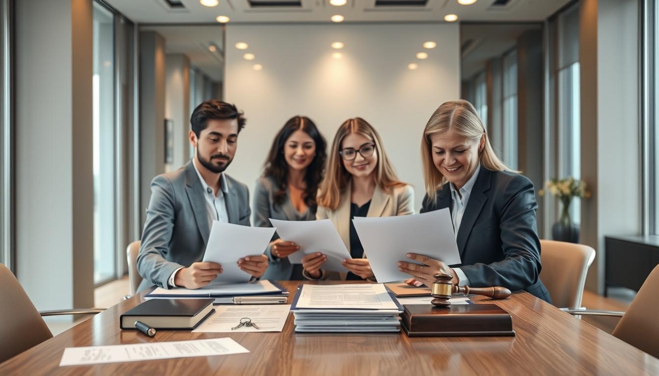Business agreement signing